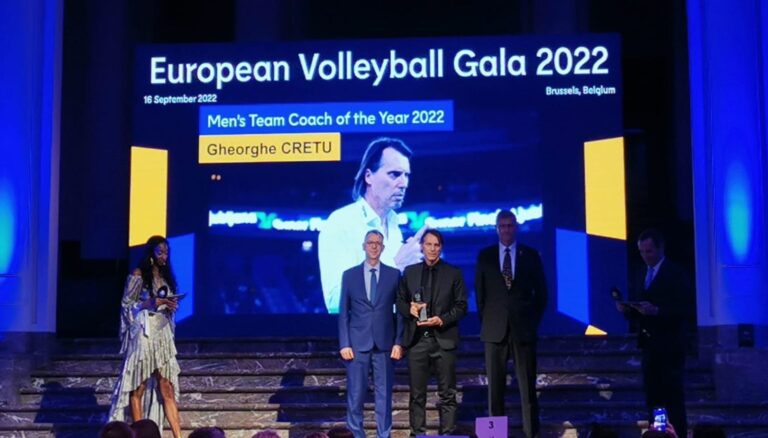 Gianni Crețu, desemnat cel mai bun antrenor de volei masculin din Europa