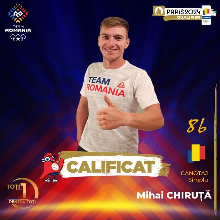 Canotorul Mihai Chiruță a obținut biletul olimpic