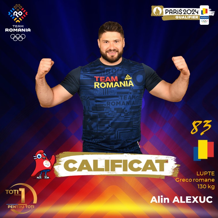 Luptătorul Alin Alexuc calificat la Paris