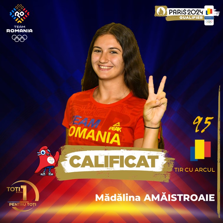 Mădălina Amăistroaie (tir cu arcul) merge la Paris!