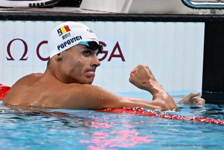David Popovici a devenit campion olimpic după o revenire uluitoare
